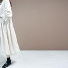 Frill-sleeve Shirred Long Dress