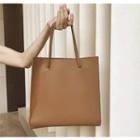 Faux-leather Square Handbag