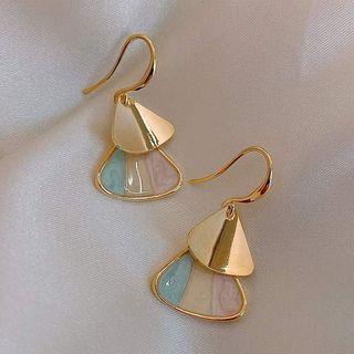 Fan Drop Earring 1 Pair - As Shown In Figure - One Size