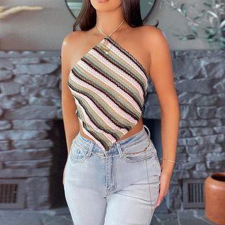 Set: Halter Camisole Top + Mini Skirt