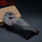Swan Print Wooden Hair Comb As Shown In Figure - One Size
