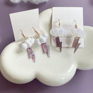 Cloud Drop Earring / Clip-on Earring (various Designs)