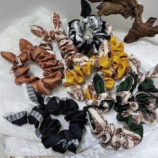 Bow Plaid Hair Tie