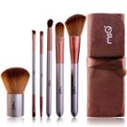 Set Of 6: Makeup Brush With Case Stb06br - One Size
