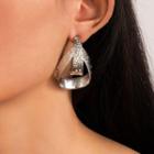 Alloy Drop Earring 20307 - 1 Pair - Silver - One Size