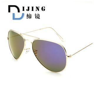 Stainless Steel Aviator Sunglasses