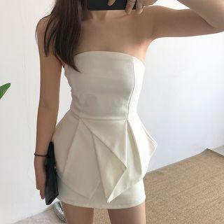 Ruffle Strapless Top
