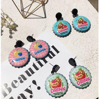 Print Disc Earring