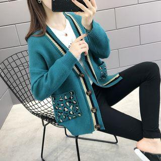 Leopard Panel Cardigan