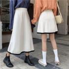 Cable Knit Sweater / A-line Knit Skirt