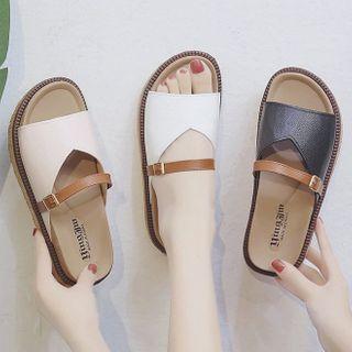 Platform Flat Slide Sandals