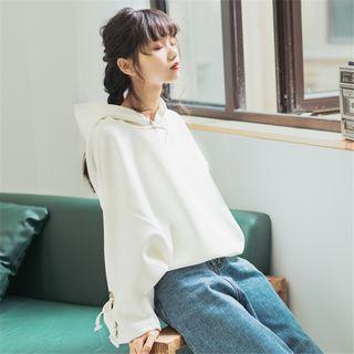 Bow Hoodie White - One Size