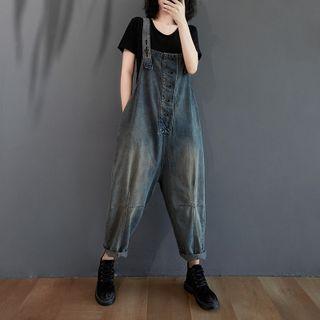 Denim Harem Dungaree Pants