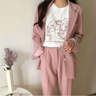 Print Loose-fit Short-sleeve T-shirt - 2 Colors