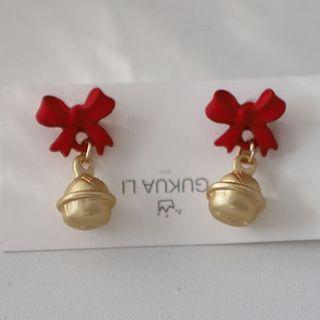 Bow Bell Alloy Earring / Cuff Earring