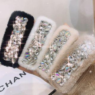 Rhinestone Chiffon Hair Clip