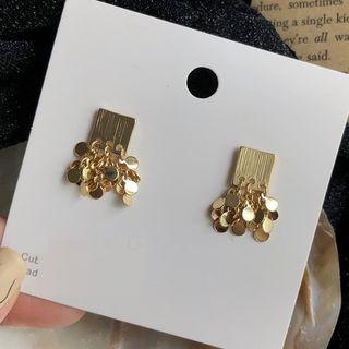 Meal Fringe Drop Earring 1 Pair - As Shown In Figure - Silver - One Size