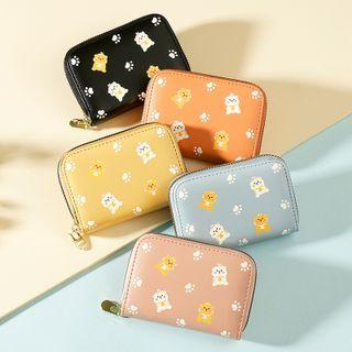 Cartoon Print Zip Short Wallet
