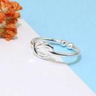 Knot Open Ring 1 Pc - Knot Open Ring - Silver - One Size
