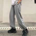 Drawstring-hem Wide-leg Sweatshorts