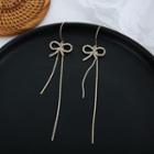Ribbon Bow Earring 1 Pair - Ear Tie - One Size
