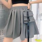 Pocketed Pleated Skirt
