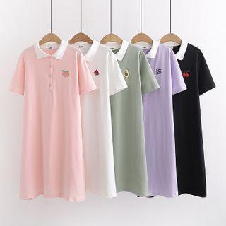 Fruit Embroidered Polo Dress (various Design)