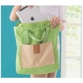 Color Panel Shopper Bag