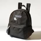 Embroidered Lightweight Backpack Black - One Size