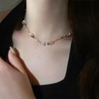 Faux Crystal Alloy Necklace Necklace - Crystal - Transparent - One Size