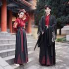 Couple Matching Long-sleeve Embroidered Hanfu Top / Skirt / Coat / Set