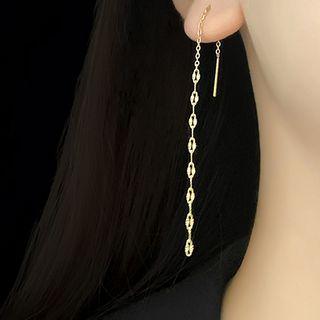 Alloy Chain Earring 1 Pair - Gold - One Size