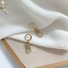 Alloy Rhinestone Dangle Earring 1 Pair - Gold - One Size