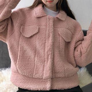 Fleece Snap-button Jacket