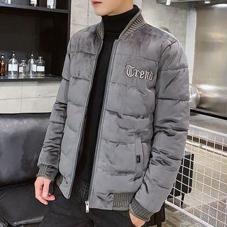 Velvet Padded Zip Jacket / Sweater / Set