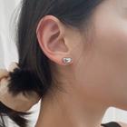 Alloy Bean Earring 1 Pair - Silver - One Size