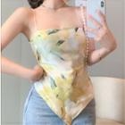 Floral Print Camisole Top Yellow - One Size