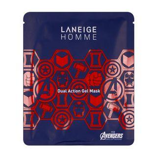 Laneige - Homme Dual Action Gel Mask 30g X 3sheets 3sheets