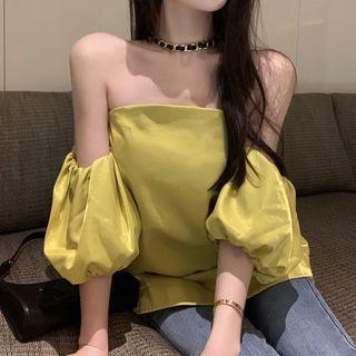 Puffy Off-shoulder Top