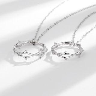 Thorn Pendant Couple Matching Sterling Silver Necklace (various Designs)