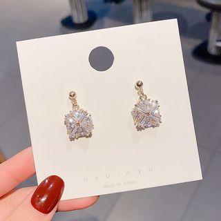 Rhinestone Earring E1570 - Gold - One Size