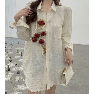 Floral-accent Shirt