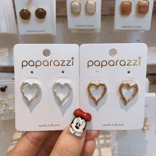 Matte Alloy Heart Earring