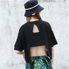 Cutout-back Cropped T-shirt