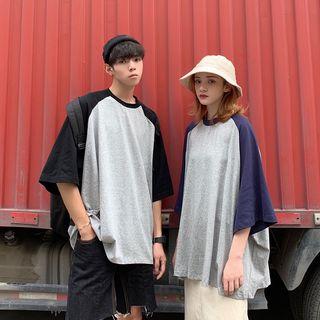 Couple Matching 3/4-sleeve Raglan T-shirt