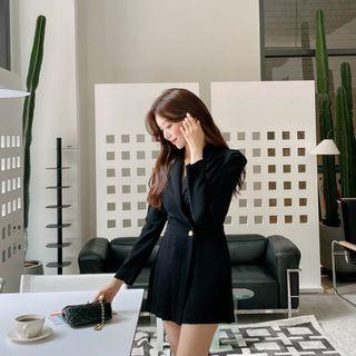 Pleat-front Blazer Playsuit