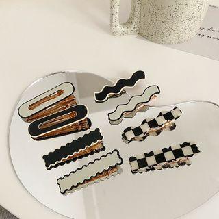 Wavy / Check Acetate Hair Clip
