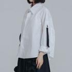 Batwing-sleeve Buckled Shirt