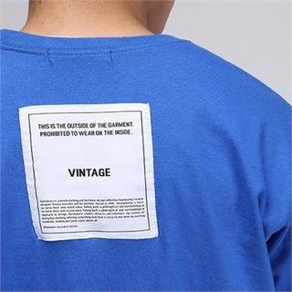 Letter-patch T-shirt
