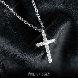 Cross Pendant Necklace S925 - 1 Pair - Cross - One Size